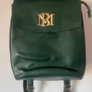 Badgley Mischka Forest Green Leather Bag